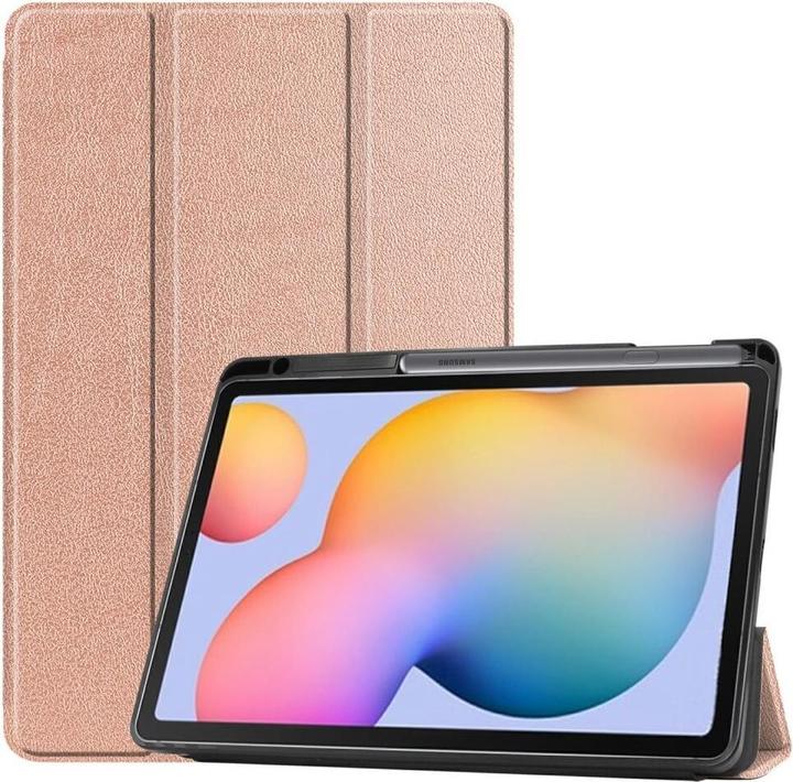 Produktbild Cover-Discount Galaxy Tab S6 Lite - Tri-fold Smart Leder Case roségold (Galaxy Tab S6 Lite 10.4 (2020))