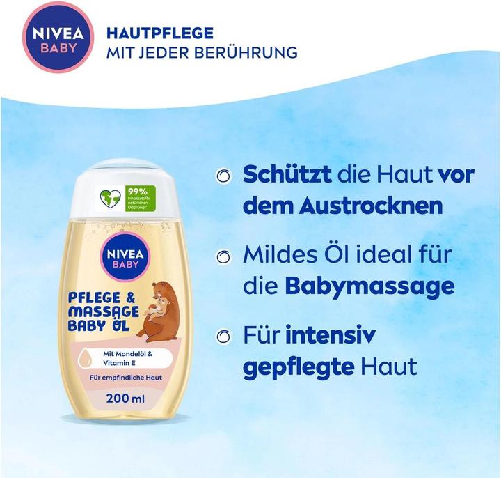 Actual product image NIVEA Care & Massage Baby Oil