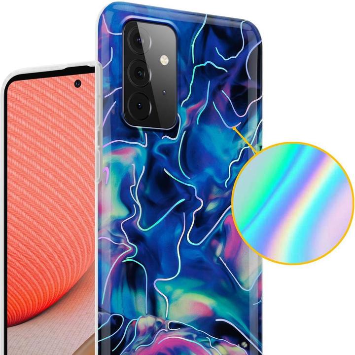 Actual product image Cadorabo IMD TPU Colorful Marble Cover (Samsung Galaxy A72)