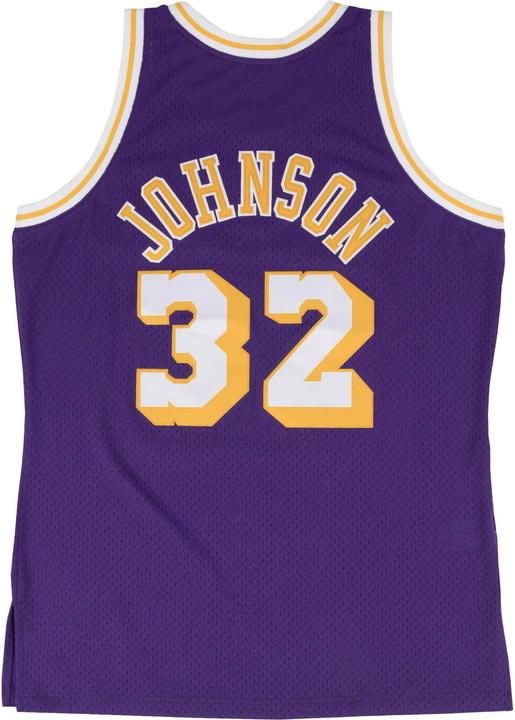 Actual product image Mitchell & Ness Magic Johnson Los Angeles Lakers 198485 Swingman Jersey (S)