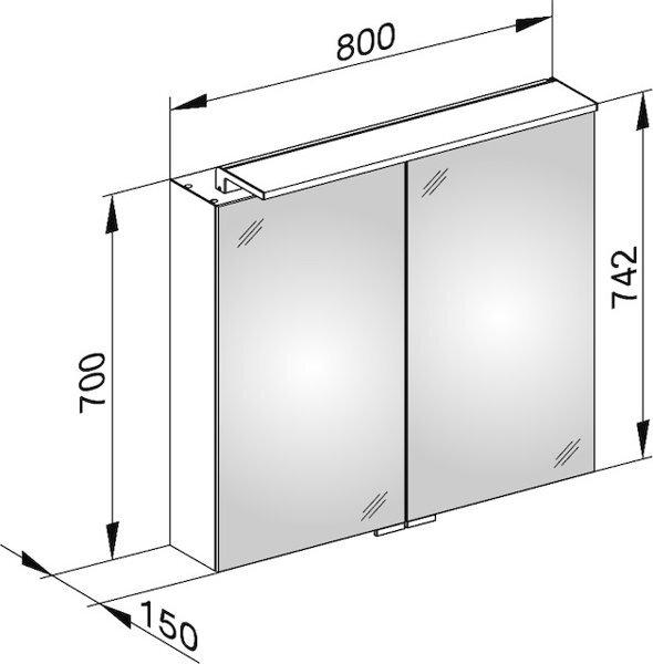 Produktbild Keuco Spiegelschrank ROYAL L1