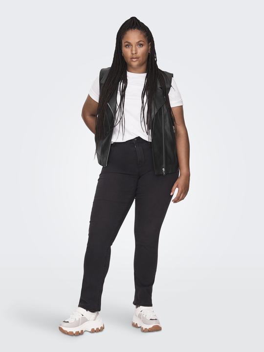 Actual product image Only Curvy faux leather biker waistcoat biker jacket (L)