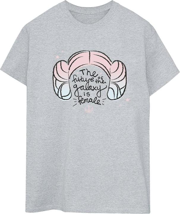 Actual product image Star Wars Womens/Ladies Princess Leia Future Of The Galaxy Cotton Boyfriend T-Shirt (XXL)