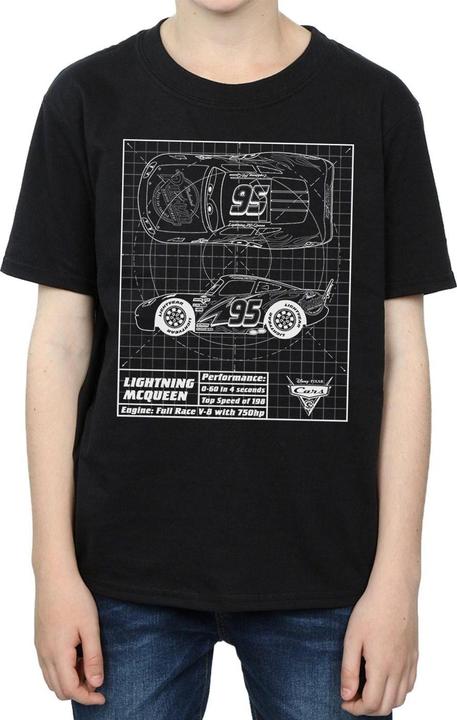 Produktbild Disney Cars Lightning McQueen Blueprint TShirt Jungen (140, 146)