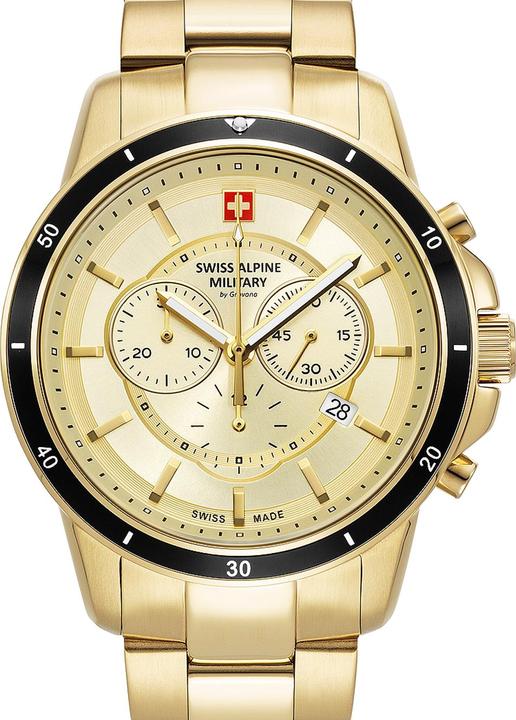 Produktbild Swiss Alpine Military 7089.9111 Chronograph Herrenuhr 44mm 10ATM (Analoguhr, 44 mm)
