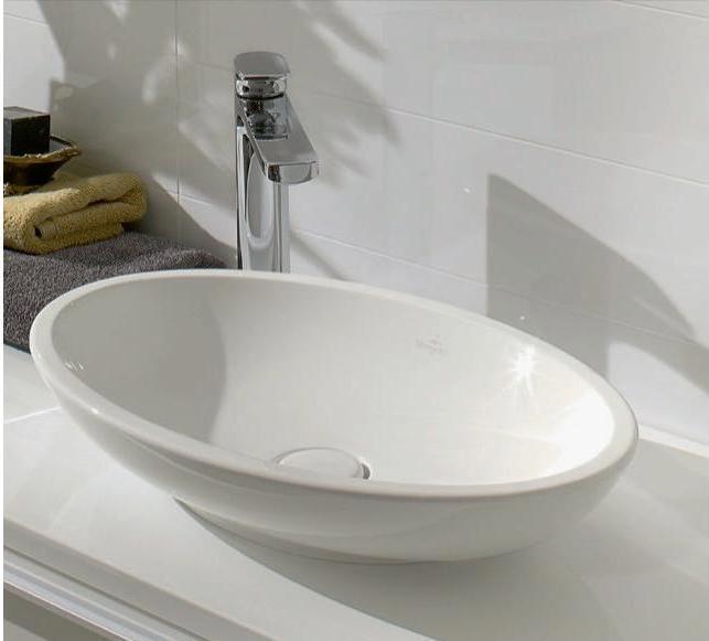 Produktbild Villeroy & Boch V&B Aufsatzwaschtisch LOOP & FRIENDS 630x430mm mit ÜL we C+ (430 mm, 630 mm)
