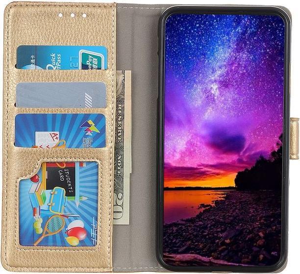 Actual product image MU Classic Litchi Leather Bookcover Series (Nokia 5.3)