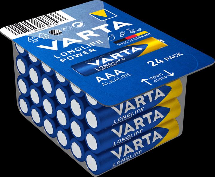 Produktbild Varta LONGLIFE Power (24 Stk., AAA, 1270 mAh)