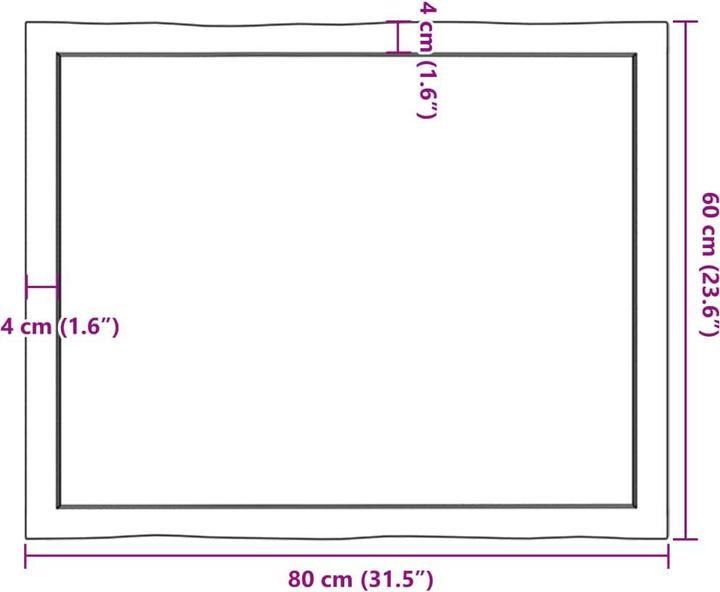 Actual product image VidaXL Chaim (80 x 60 x 4 cm)