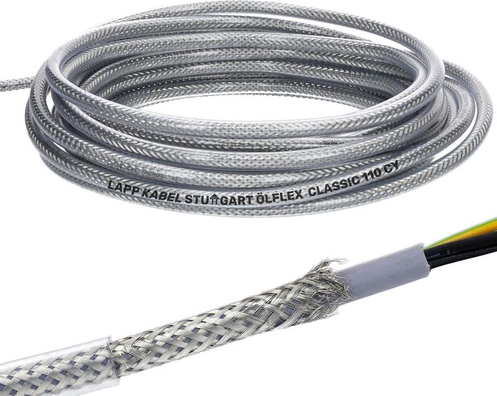 Produktbild Lapp 10 Meter 1135207 Ölflex Classic 110 CY geschirmte Steuerleitung 7x1 mm² mit grün-gelbem Schutzl (10 m)