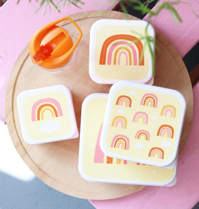 Produktbild A Little Lovely Company ALLC Lunch & Snackbox Rainbow SBSERA41