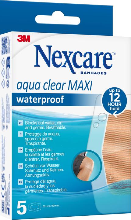Nexcare Aqua Clear MAXI Waterproof Pflaster (5 x)