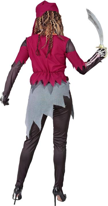 Immagine prodotto Widmann Costume da scheletro piratesco da donna con camicia, corsetto e gonna, leggings, foulard (XS)