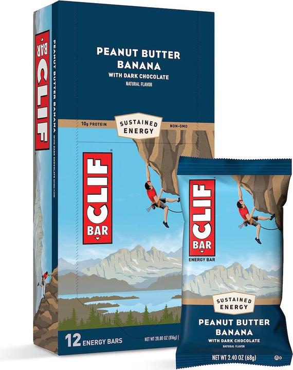 Actual product image Clif Bar Energy bar (Dark chocolate, Banana, 12 pcs., 816 g)