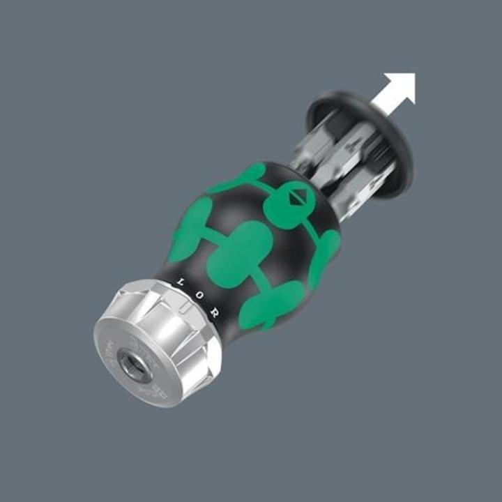 Immagine prodotto Wera Kraftform Kompakt Stubby Magazin RA 4 (Cacciavite a croce, Quadrato interno (Robertson), Slot)