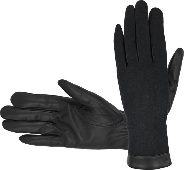Image du produit Hofler Gants en cuir de cerf pour hommes, noir (8)