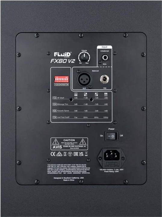 Immagine prodotto Fluid Audio FX80 V2 - Studio del monitor (Attivo, 1 pz.)