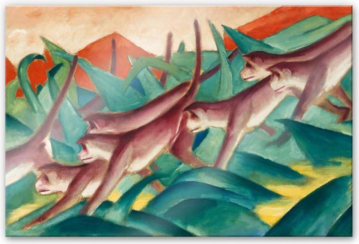 Immagine prodotto Trenddeko Marc - fregio di scimmie (100 x 70 cm)