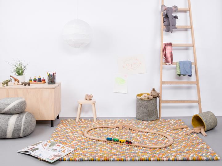 Immagine prodotto Myfelt Liese feltro palla tappeto angolare (120 x 170 cm)