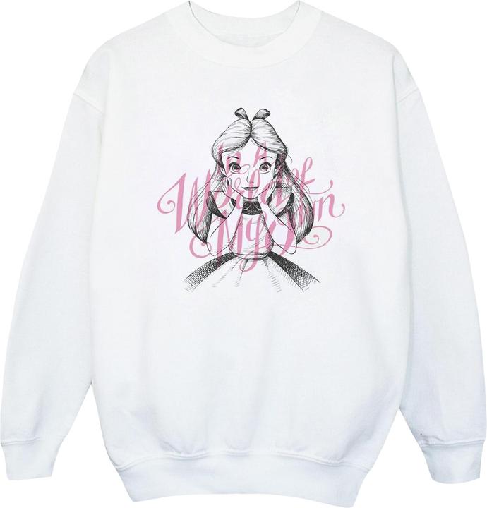 Disney Mädchen Alice im Wunderland In einer Welt von mir selbst Sweatshirt