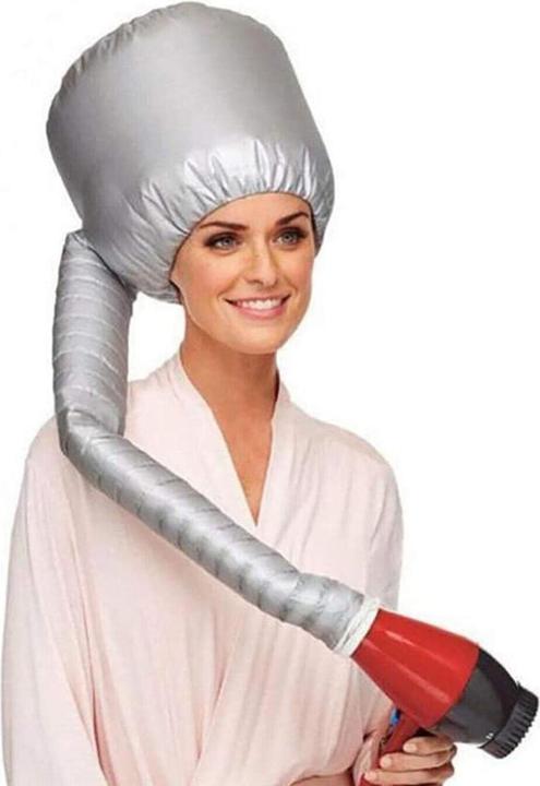 Image du produit JTI Bonnet pour sèche-cheveux pour le styling et le traitement - argenté