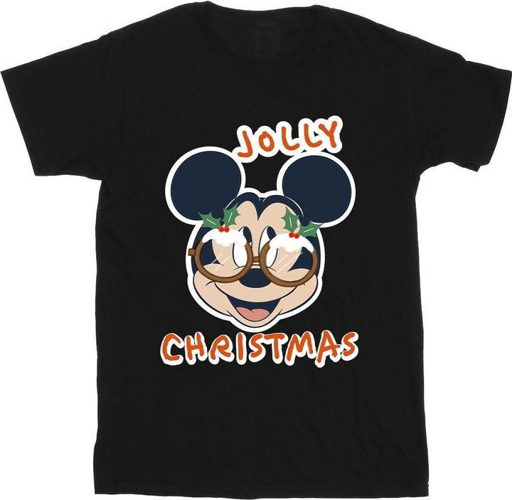 Produktbild Disney Mickey Mouse Jolly Christmas Glasses TShirt (L)