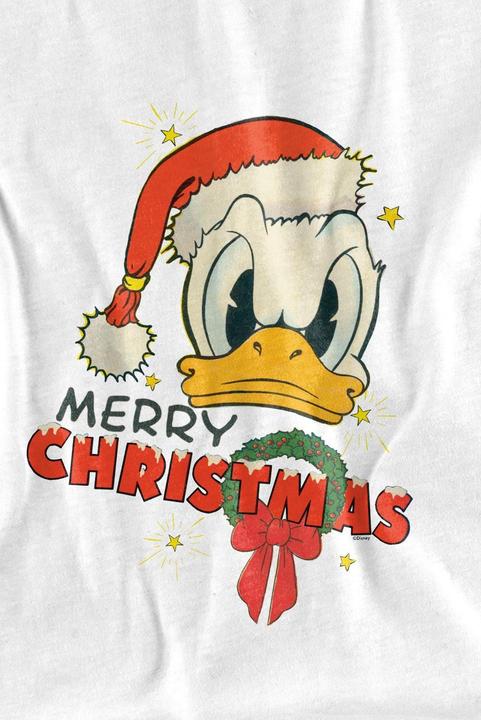 Actual product image Disney Mens Merry Christmas Donald Duck T-Shirt (XXL)