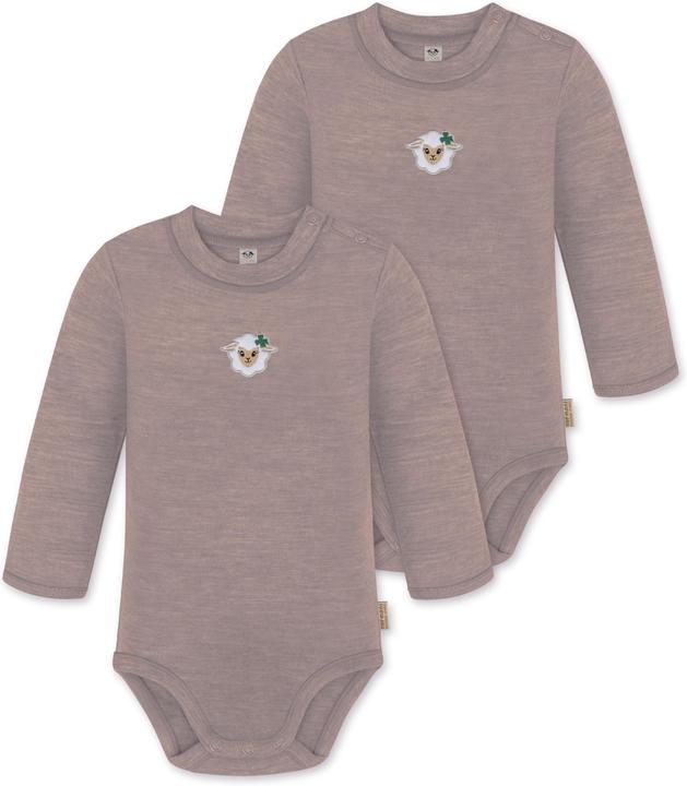 Normani 2er Pack Baby Merino Langarmbody „Tuai" - 9397