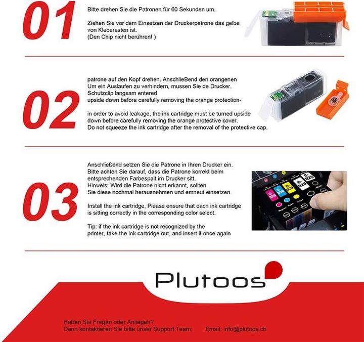 Immagine prodotto Plutoos Cartuccia Canon PGI-525 PGBK compatibile XXL, nero