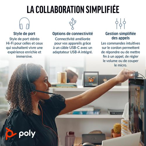 Actual product image Poly Blackwire 3220 (Cable, USB-C)