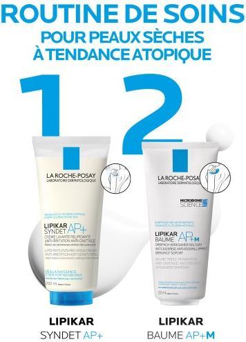 Produktbild La Roche Posay Lipikar Syndet AP+ Rückfettendes Duschgel für extrem trockene auch für neugeborene Babys und Kinder (200 ml)