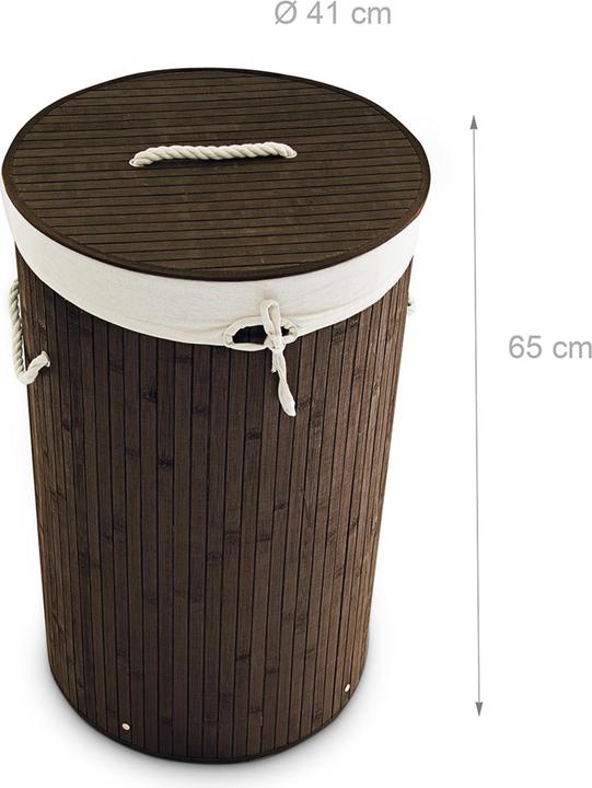 Actual product image Relaxdays Round Hamper (70 l)