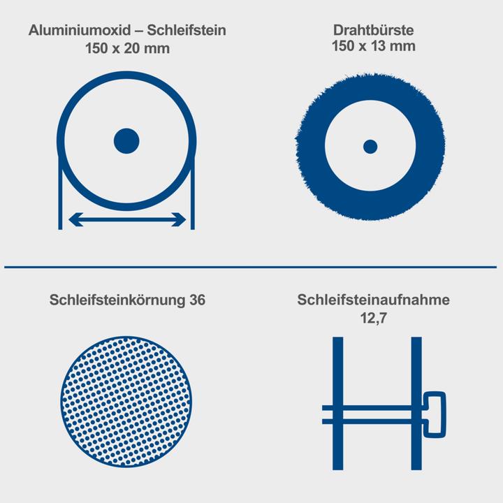 Image du produit Scheppach SM150LB Ponceuse double avec brosse - 230-240V 50Hz 400W - 150mm (Meuleuse d'établi, 400 W)