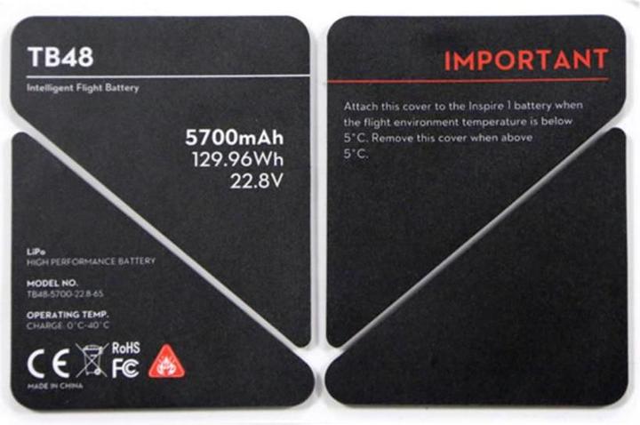 Produktbild DJI Inspire 1 Battery Insulation Sticker (Drohnen Skins, DJI Inspire 1)
