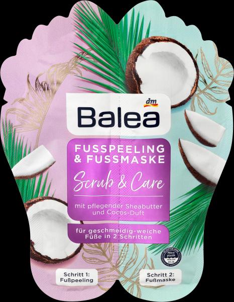 dm Balea Foot scrub & foot mask set (2 x 10ml) (Foot mask, 10 ml)
