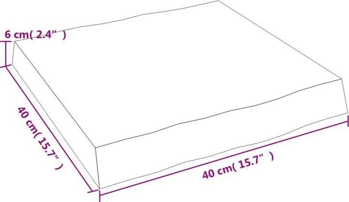 Actual product image VidaXL Chaim (40 x 40 x 6 cm)
