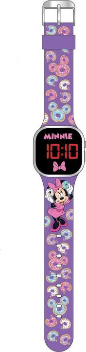 Produktbild Accutime LED-Kinderuhr Disneys Minnie Maus (lila), Digitaluhr mit LED-Anzeige für Uhrzeit und Dat... (Digitaluhr, 38 mm)