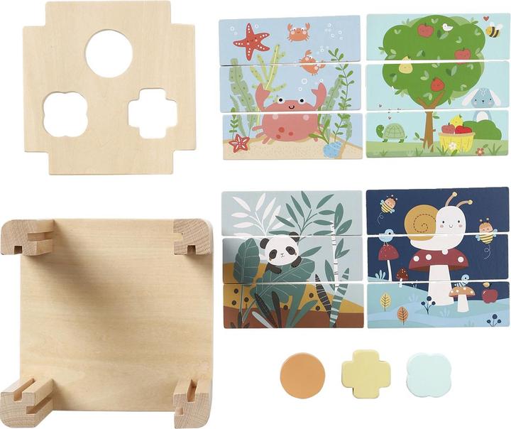 Image du produit Vertbaudet Cube d'activités pour bébés Bois FSC