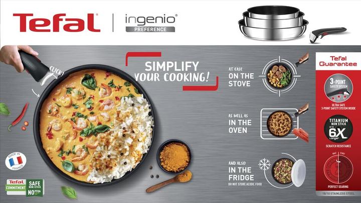 Actual product image Tefal Ingenio Preference - Koekenpan - 28 cm (28 cm, Frying pan, Stainless steel)