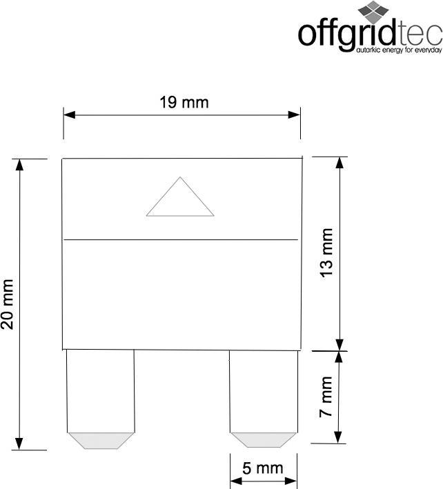 Image du produit Offgridtec 20A Fusible plat pour automobile 6-32V