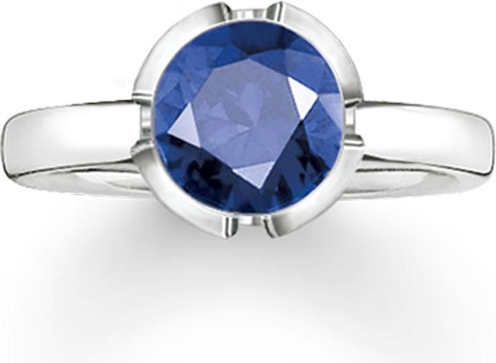 Immagine prodotto Thomas Sabo Anello syn. corundum blu scuro TR2034-048-32 (52, 925 Argento)