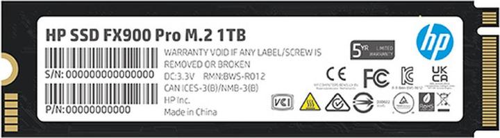 Produktbild HP HEWLETT PACKARD SSD FX900 PRO 1TB 4A3U0AA intern (1000 GB, M.2 2280)