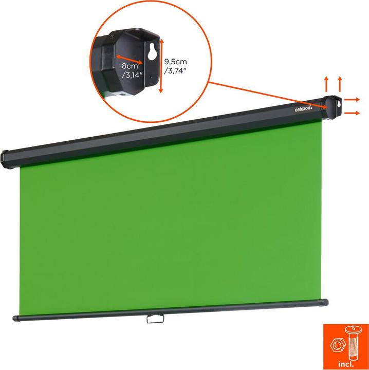 Produktbild Celexon Rollo Chroma Key Green Screen (1:1)