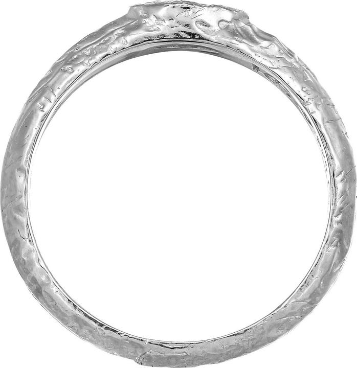 Actual product image Haze & Glory Ring Amethyst Light Green Rough Structure 925 Sterling Silver (52, 925 Silver)