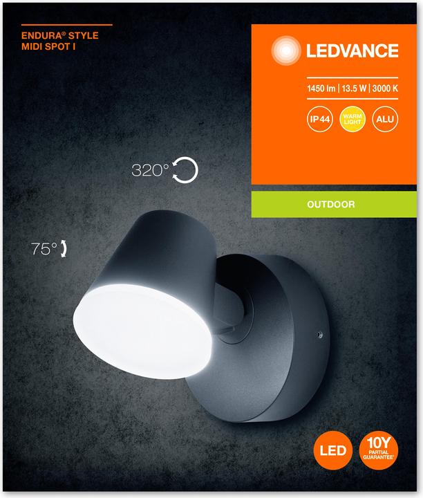 Image du produit Ledvance Endura Style Midi Spot (800 lm, IP44)