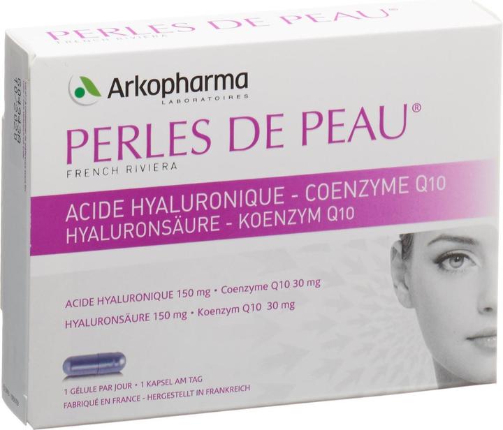 Actual product image Arkopharma Perles de Peau Hyaluronsäure + Q10 Kapseln (30 Piece, Capsules, 37 g)