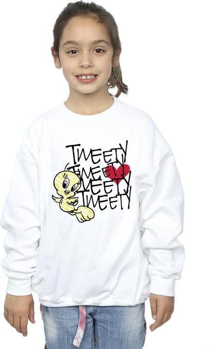 Immagine prodotto Looney Tunes Tweety Love Heart Felpa Ragazze (140, 146)