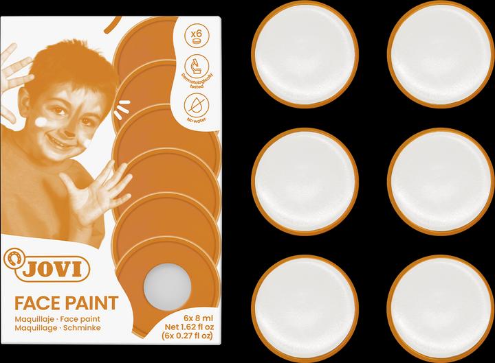 Actual product image Jovi Face Paint Creme Make up, 1 jar with 8 ml white