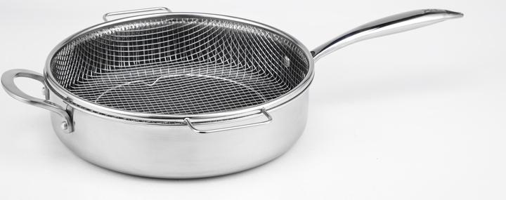 Image du produit Livington Titan Pan (28 cm, Poêle à frire, Acier inoxydable, Aluminium)