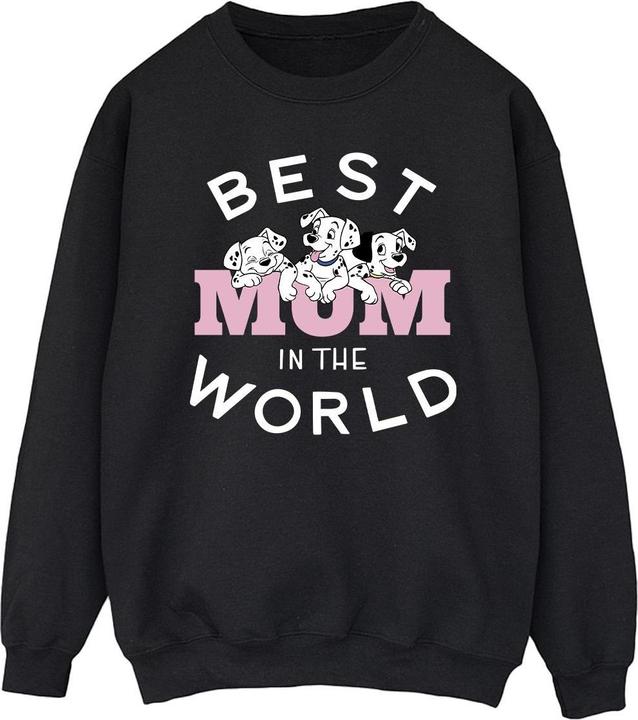 Actual product image Disney Mens 101 Dalmatians Best Mum In The World Sweatshirt (M)
